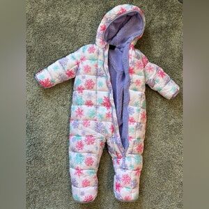 Spyder Purple and Pink Baby Snowsuit 18M